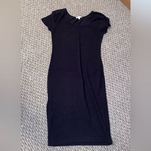 Plain black body dress
